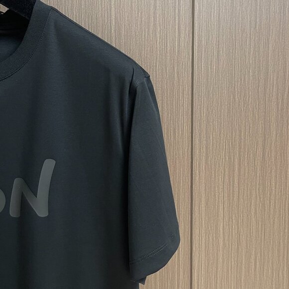 Kiton Black Round Neck Short Sleeve T-Shirt - Picture 3 of 7